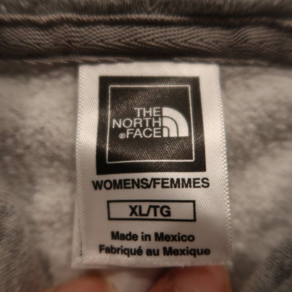 The North Face Gray Pullover Colorful Logo Outdoor Hoodie Sweatshirt Womens XL - Picture 4 of 6